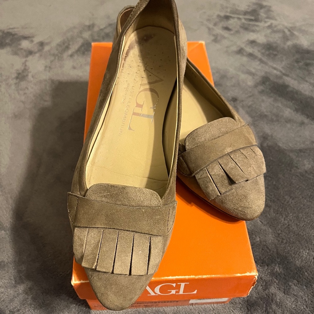 Suede flats